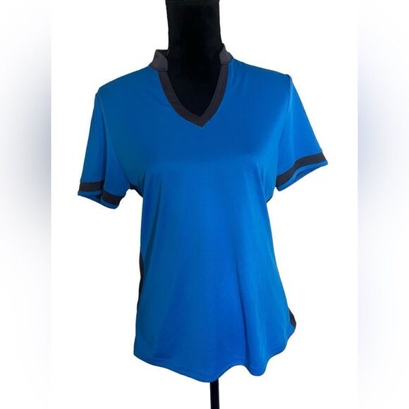 NWT CALLAWAY GOLF OPTI-DRI SUN PROTECTION POLO IN BLUE WOMENS SIZE MEDIUM - Picture 6 of 11